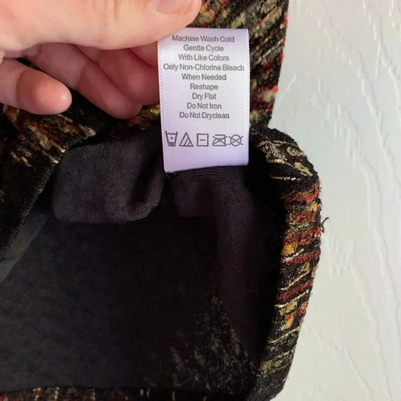 Coldwater Creek Vintage Art to Wear Sleeveless Top size Small Artsy Abstract - Picture 10 of 10